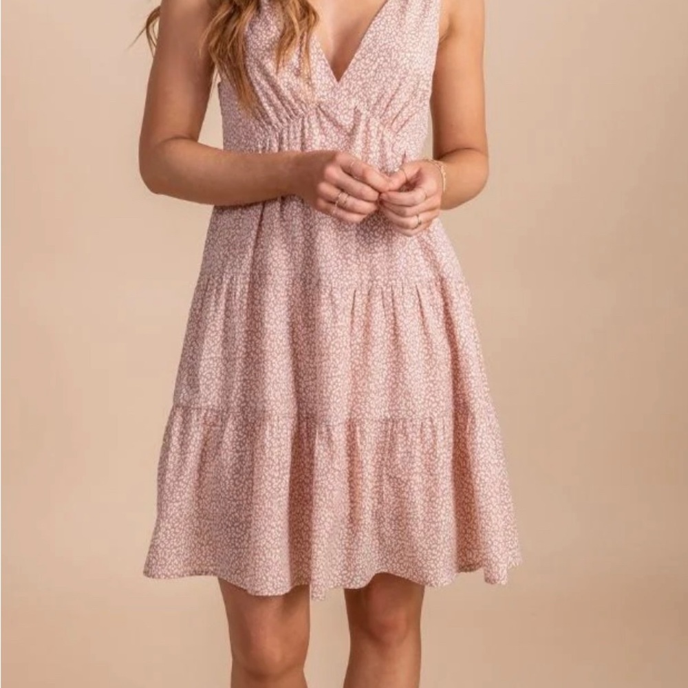 Bella Ella Summer Morning Pink Leopard Dress